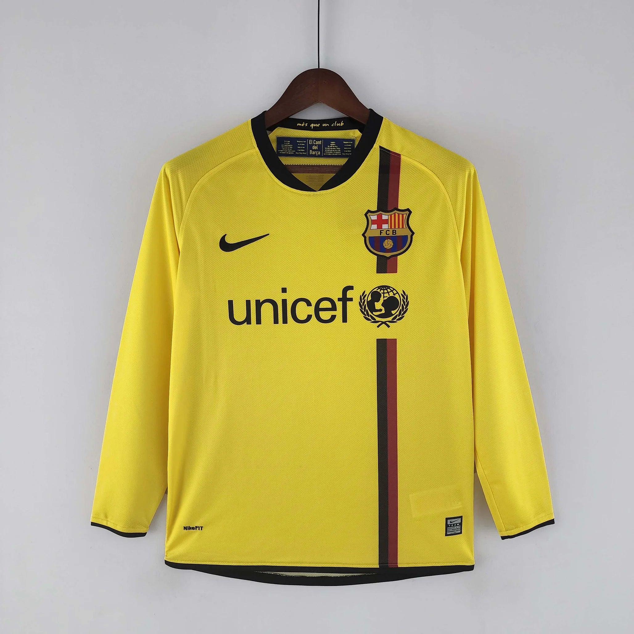 Retro Long Sleeve Barcelona 08/09 Away Jersey