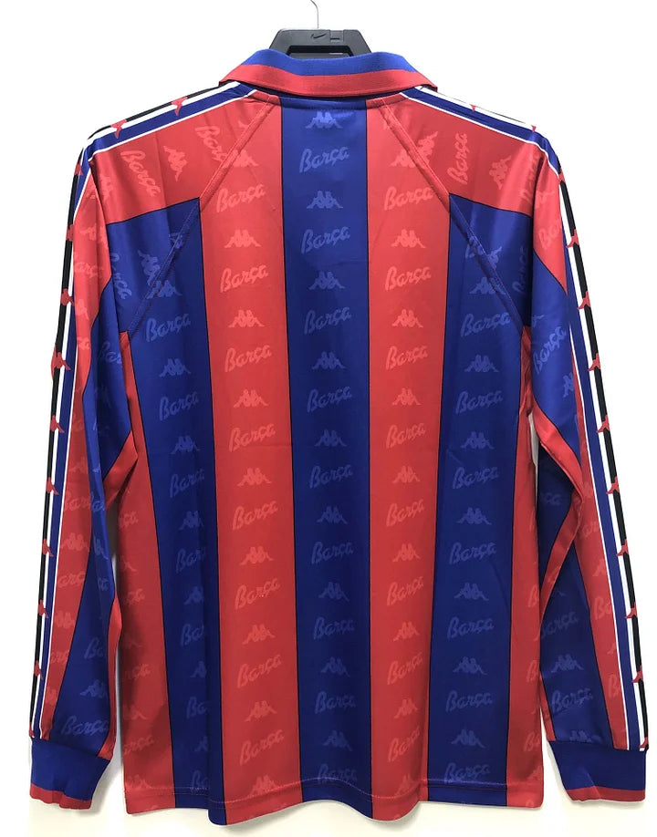 Retro Long Sleeve Barcelona 96/97 Home Champions League Jersey