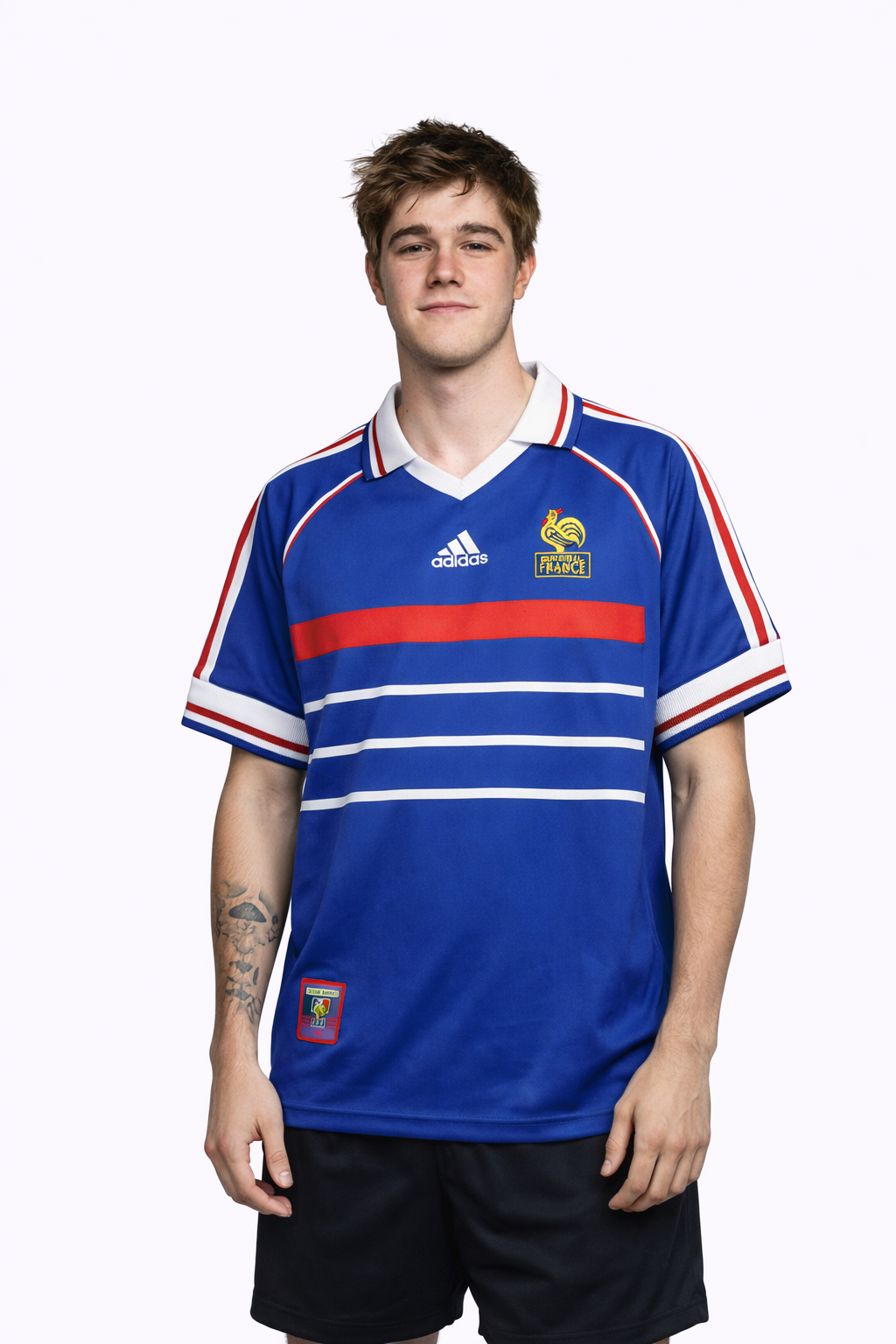 1998 Retro France Home Football Shirt