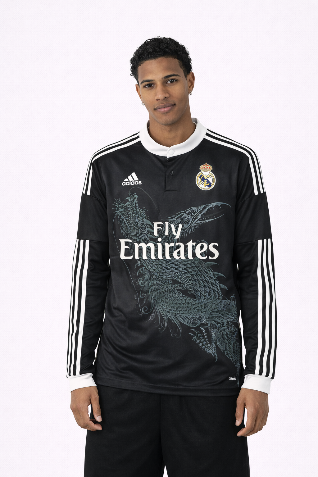 Retro Long Sleeve Real Madrid 14/15 Third Jersey