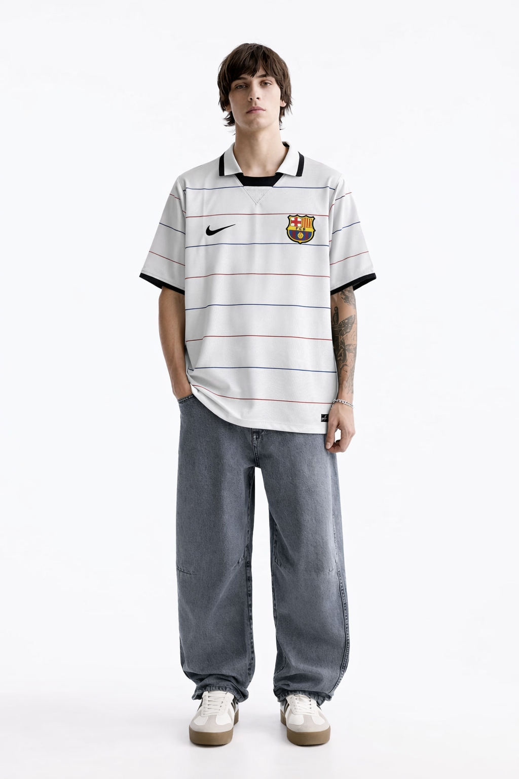 Retro Barcelona 03/04 Away Jersey