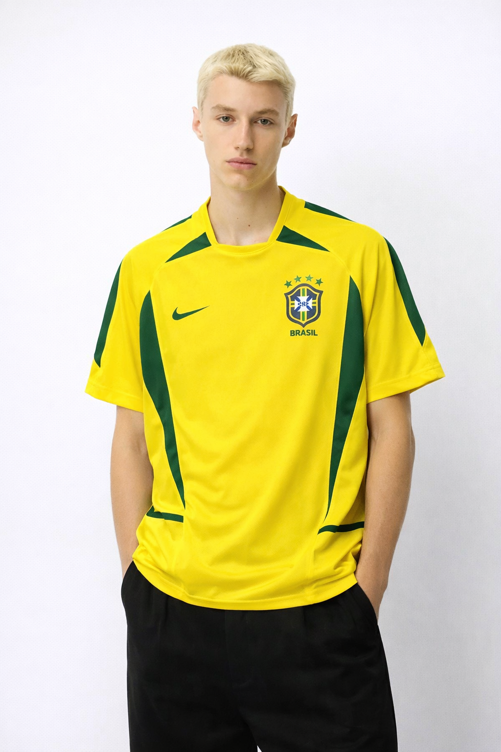 2002 Retro Brazil Soccer Jersey Home