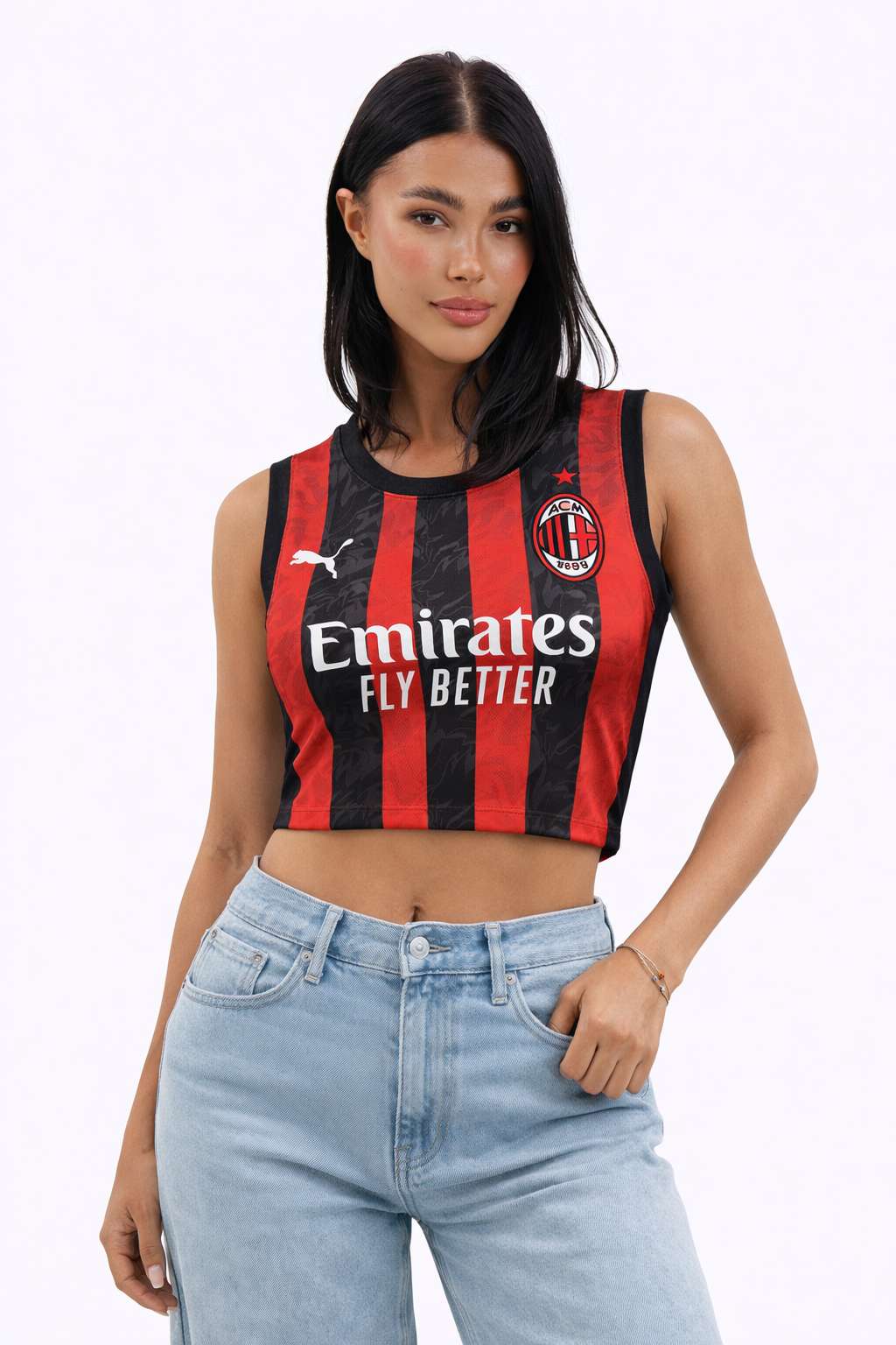 AC Milan 25/26 Women's Home Crop Jersey