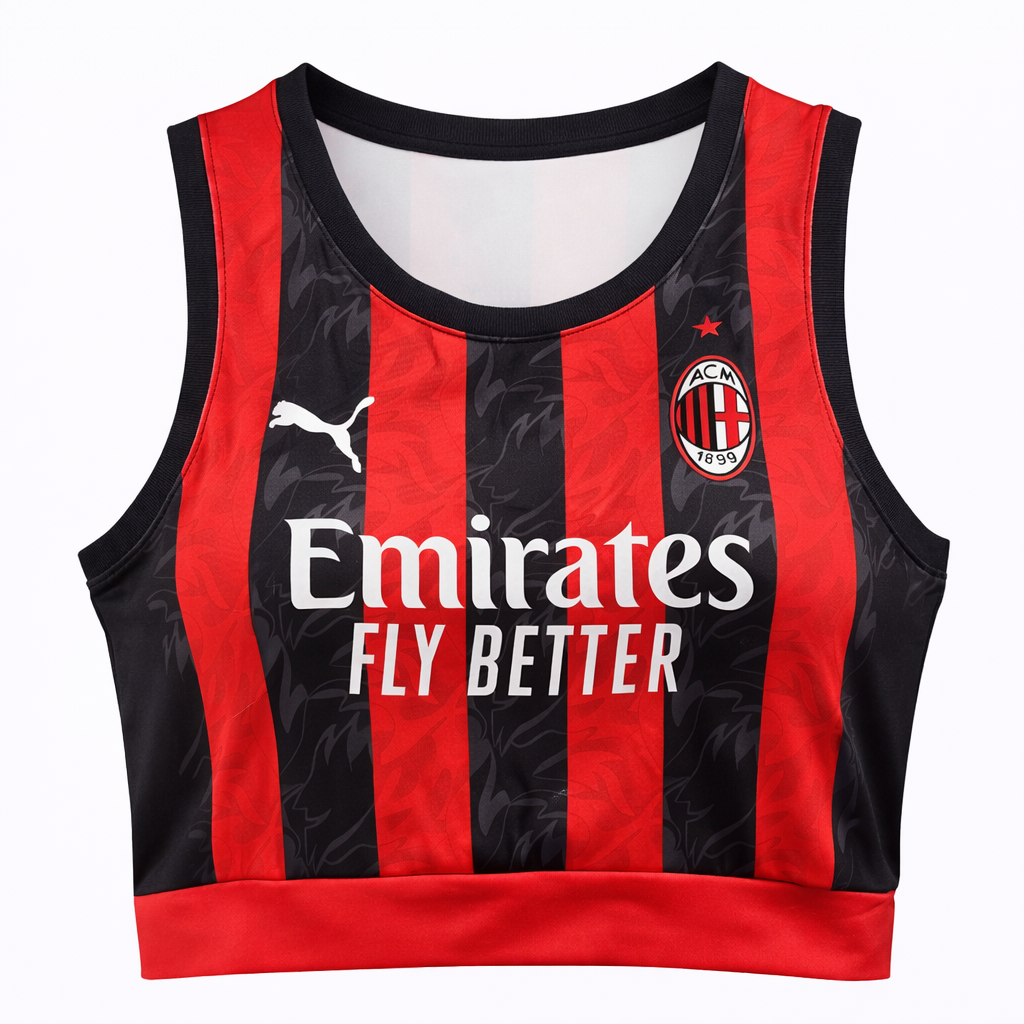 AC Milan 25/26 Women's Home Crop Jersey