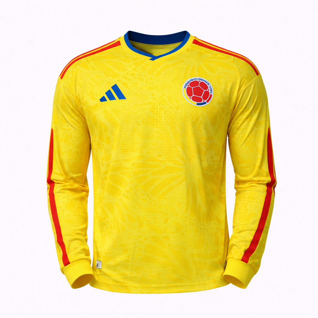 Colombia 2026 Long Sleeve Home Jersey