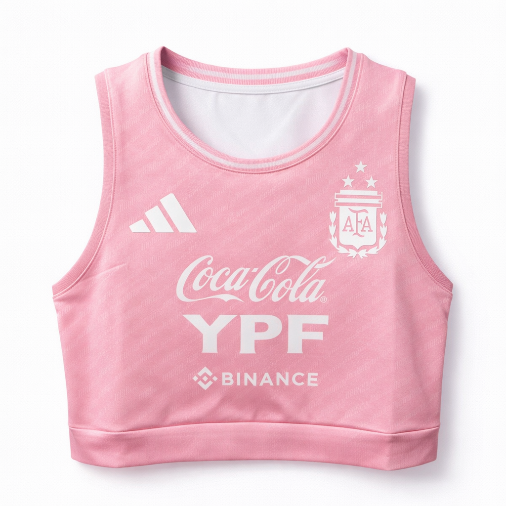 Argentina 25/26 Women's Pink Crop Jersey