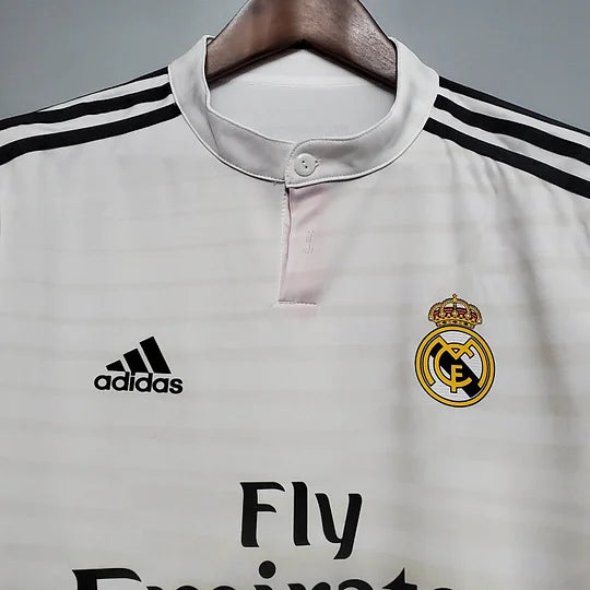 Retro Long Sleeve Real Madrid 14/15 Home Jesey
