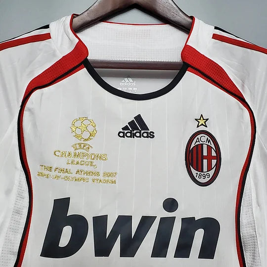 2006/2007 Retro Long Sleeve AC Milan Away Football Shirt
