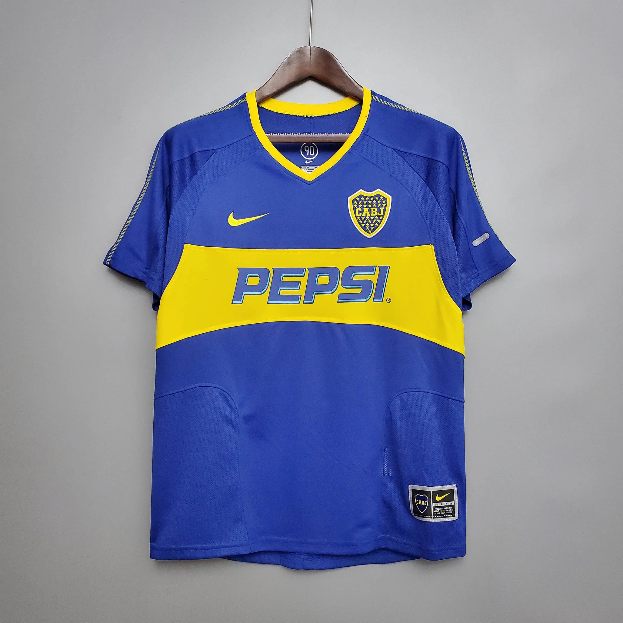 2003/2004 Retro Boca Juniors Home Football Jersey